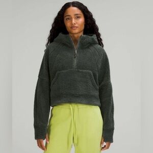 Lululemon Scuba Oversized Half-Zip Fleece Hoodie - Smoked Spruce
